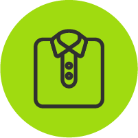 Entrega de ropa y calzado